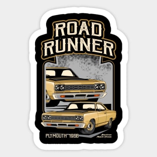 1968 Road Runner Muscle Car Sticker